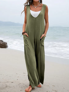 Full Size Wide Strap Jumpsuit with Pockets [ click for additional color options]