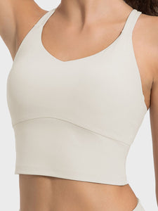 Crisscross Round Neck Active Tank [ click for additional color options ]