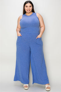 Basic Bae Full Size Ribbed Tank and Wide Leg Pants Set [click for additional color options]