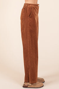 Mittoshop Corduroy Back Elastic Waist Pants