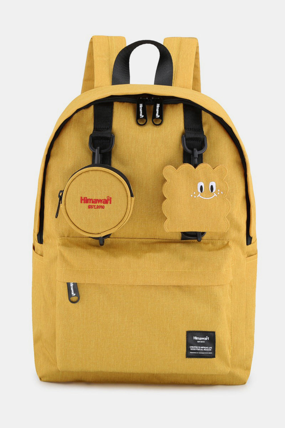 Himawari Waterproof Canvas Backpack Bag with Removable Coin Purse 🟡⚫️🔵🟢🔴⚪️