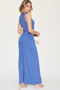 Basic Bae Full Size Ribbed Tank and Wide Leg Pants Set [click for additional color options]