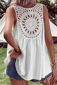 Openwork V-Neck Tank [click for more options]