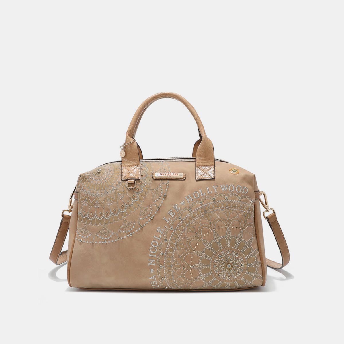 Nicole Lee USA rhinestone Decor Boston Bag [ click for additional color options]