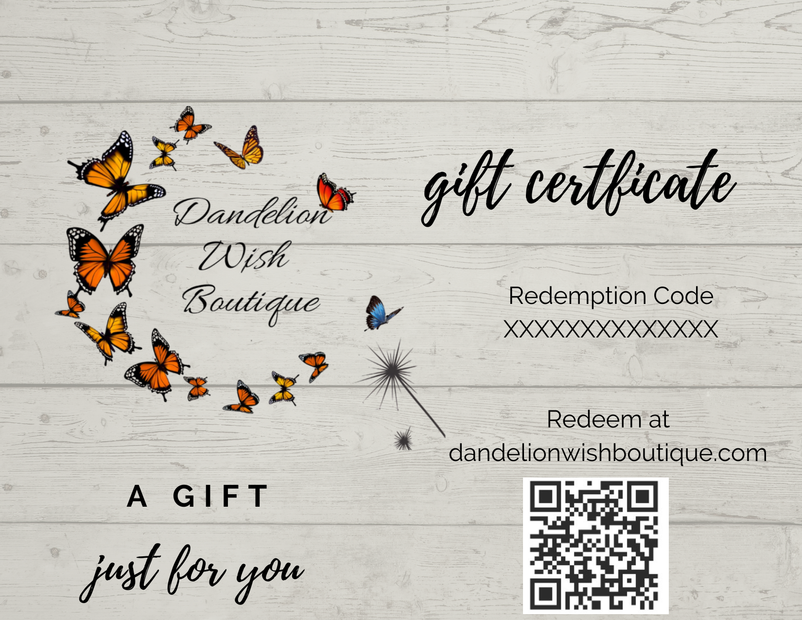Electronic Gift Certificate