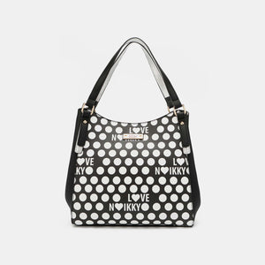 Nicole Lee USA Contrast Polka Dot Handbag [ click for additional options]