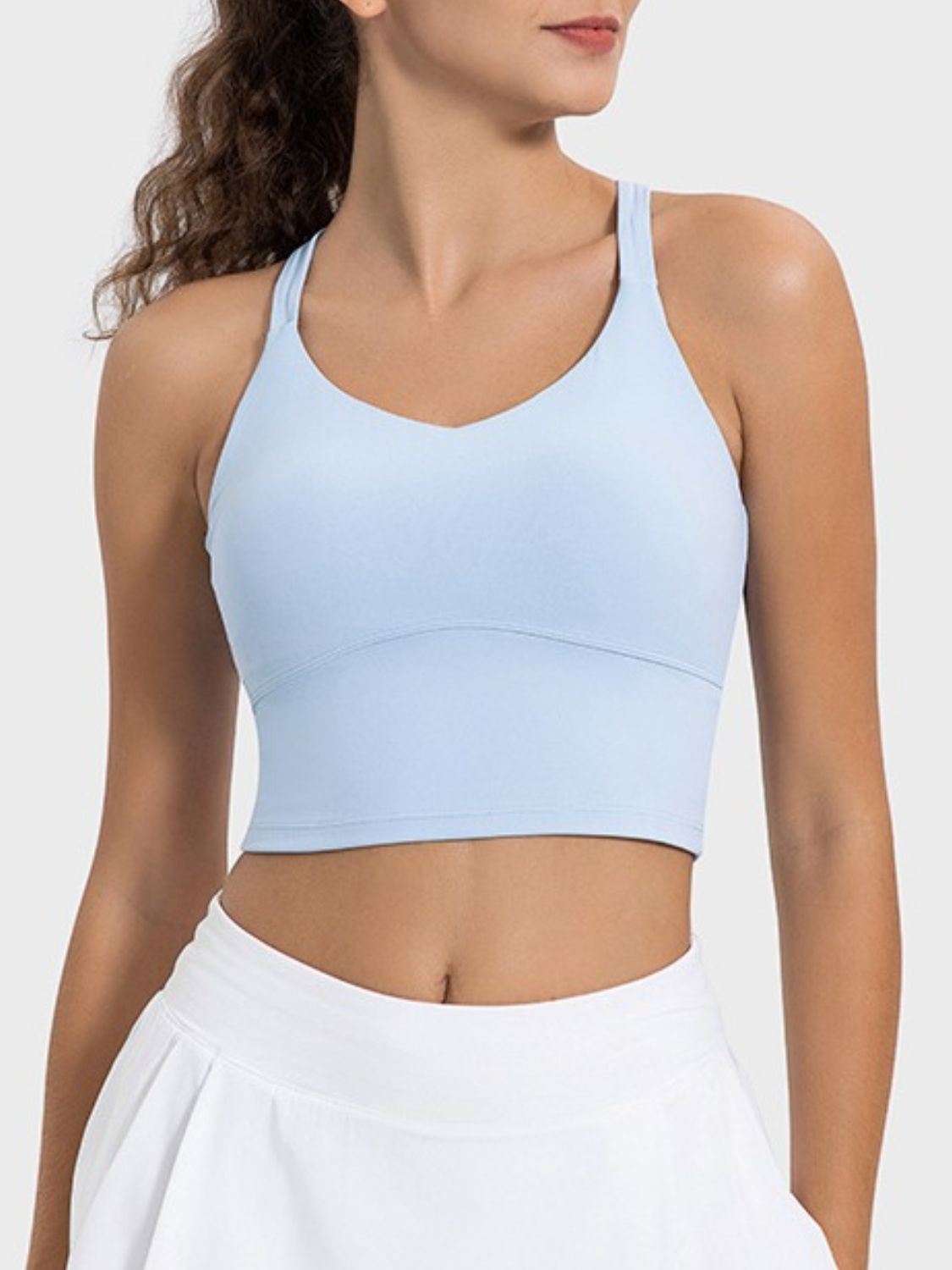 Crisscross Round Neck Active Tank [ click for additional color options ]