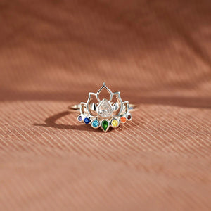 Zircon Lotus Shape Ring