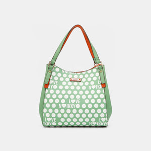 Nicole Lee USA Contrast Polka Dot Handbag [ click for additional options]