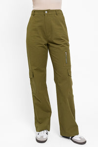 Tasha Apparel High Waisted Wide Leg Cargo Pants with Pockets [click for additional options]