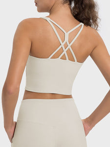 Crisscross Round Neck Active Tank [ click for additional color options ]