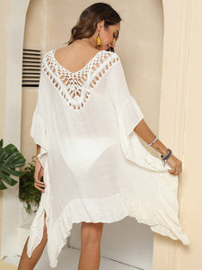 Cutout Ruffled Half Sleeve Cover-Up [click for additional options]