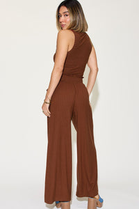 Basic Bae Full Size Ribbed Tank and Wide Leg Pants Set [click for additional color options]