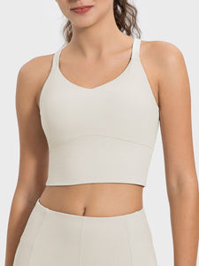 Crisscross Round Neck Active Tank [ click for additional color options ]