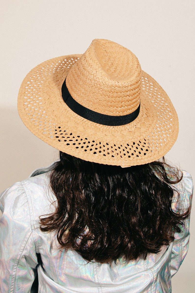 Fame Basket Weave Straw Sun Hat [click for additional options]