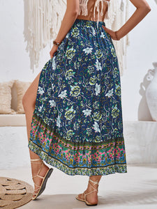 Tied Printed Midi Skirt ( click for additional options]