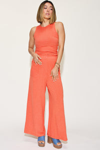 Basic Bae Full Size Ribbed Tank and Wide Leg Pants Set [click for additional color options]