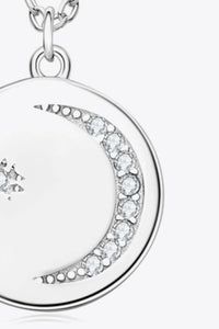 Moissanite Round Pendant Necklace