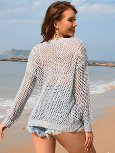 Openwork Dropped Shoulder Cover Up [Click for more options]