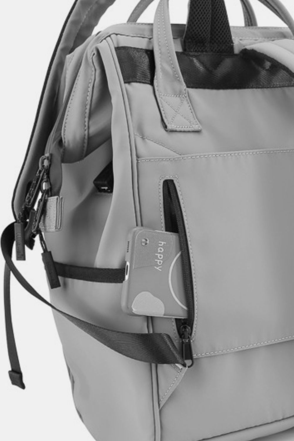 Himawari Waterproof Backpack Bag with External USB Port🟢⚪️🔵