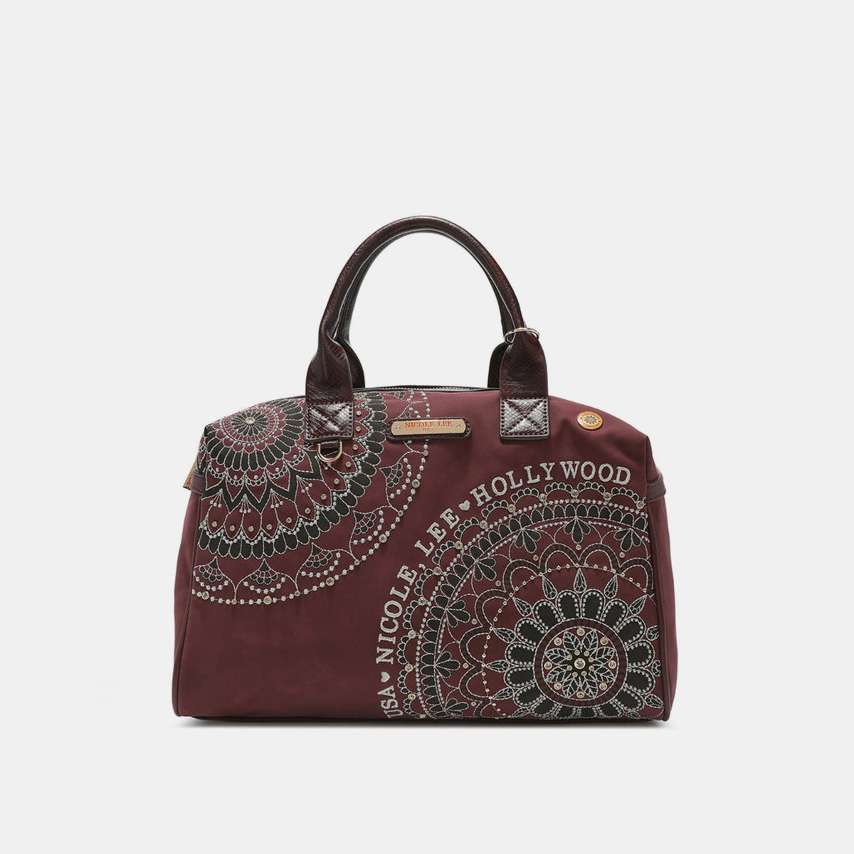 Nicole Lee USA rhinestone Decor Boston Bag [ click for additional color options]