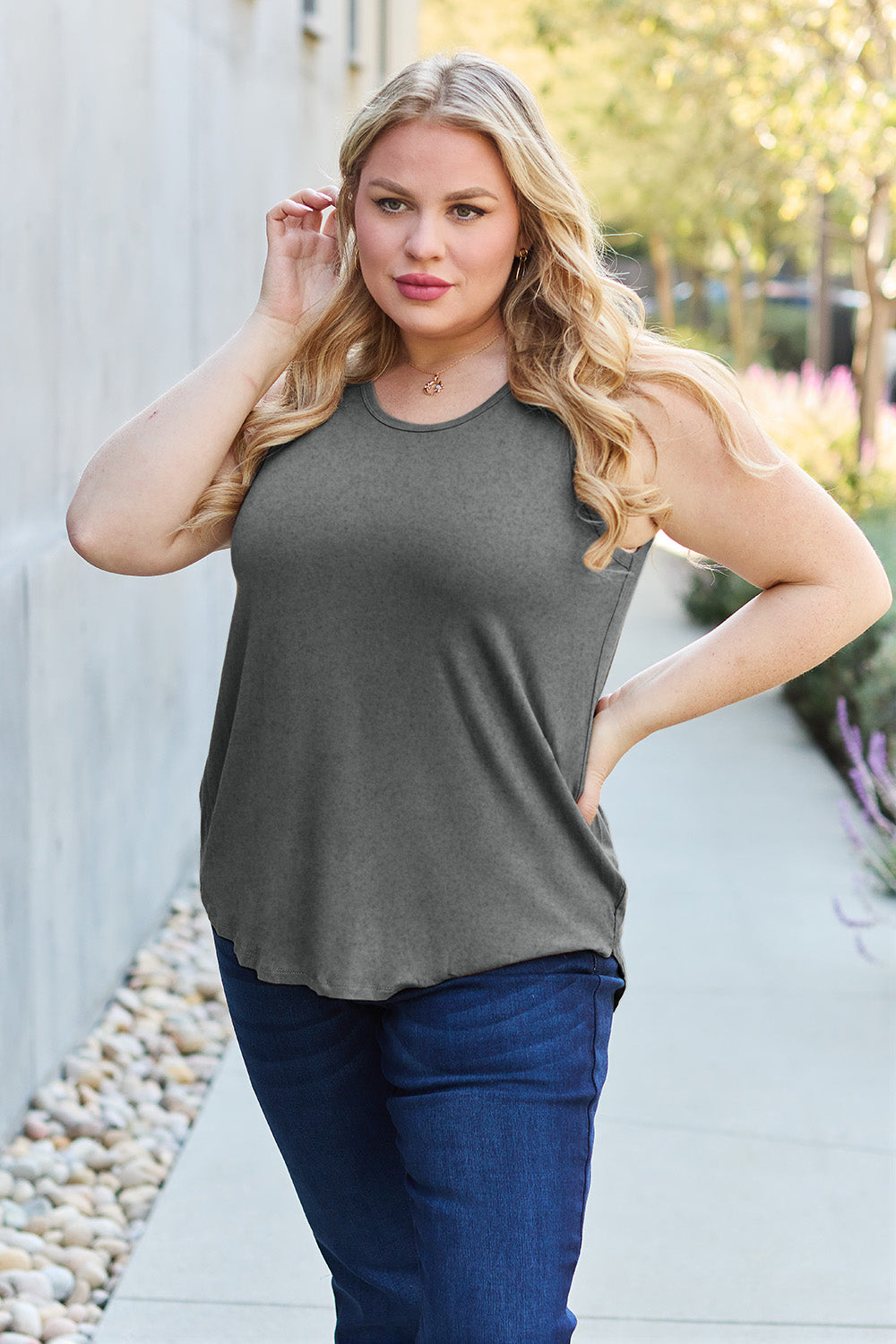 Basic Bae Full Size Round Neck Tank [ click for more options]