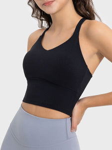 Crisscross Round Neck Active Tank [ click for additional color options ]