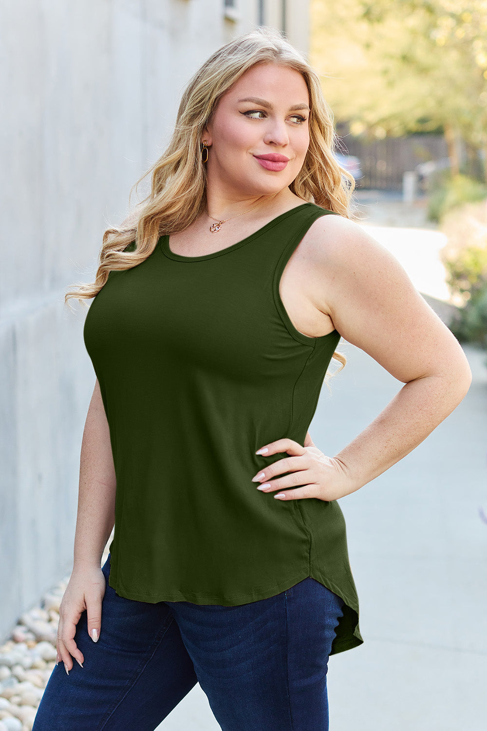 Basic Bae Full Size Round Neck Tank [ click for more options]