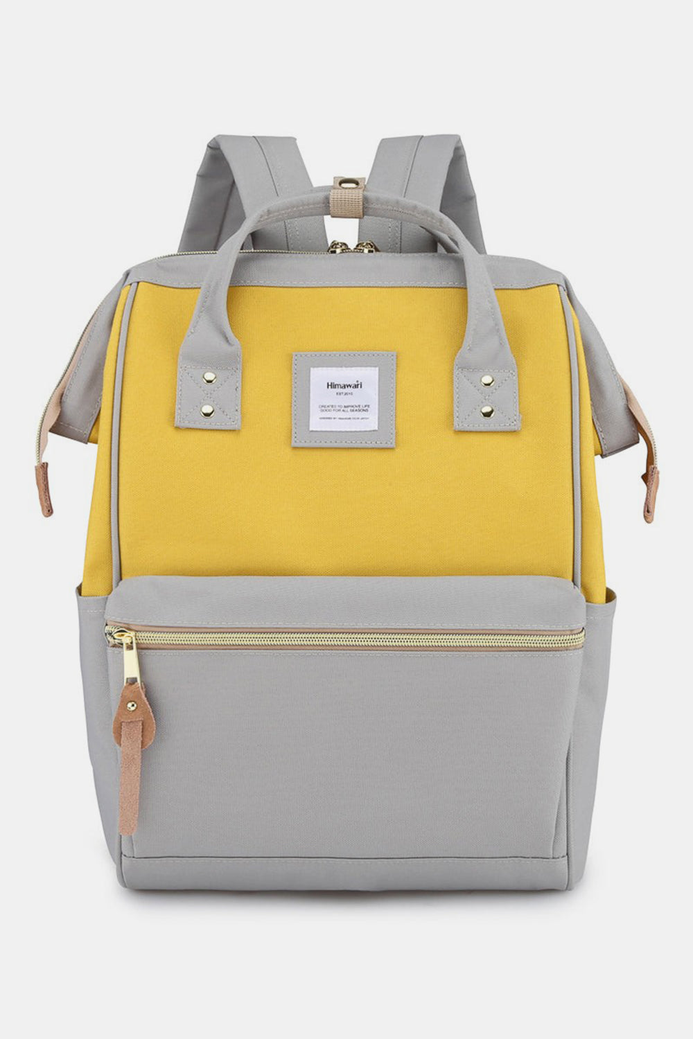 Himawari Waterproof Canvas Backpack Bag with Side Pockets 🔴🟠🟡🟢🔵🟣⚫️⚪️🟤