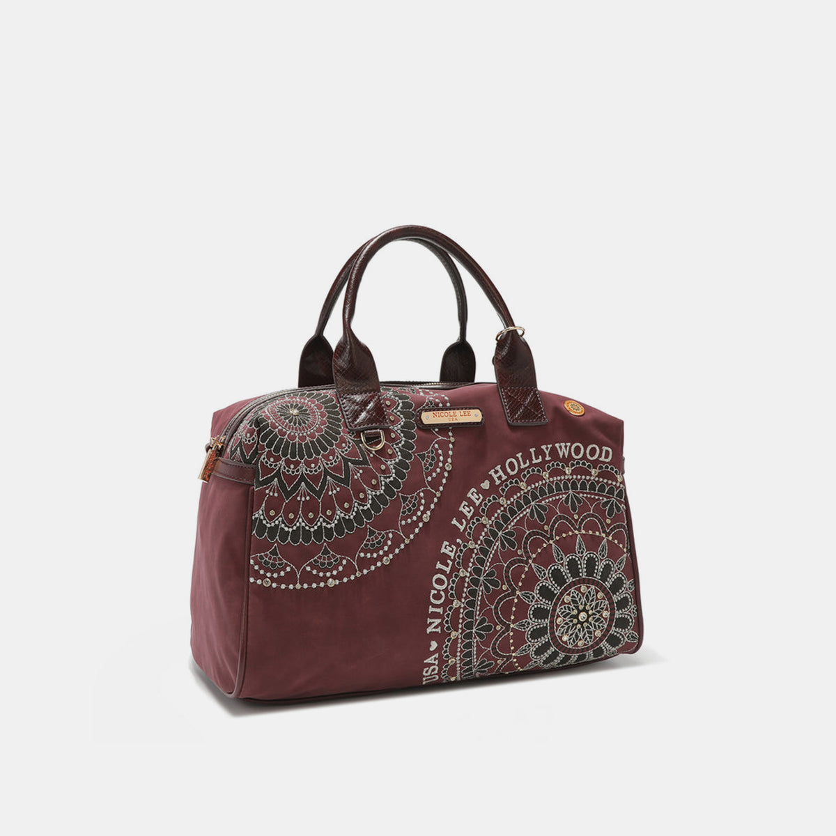 Nicole Lee USA rhinestone Decor Boston Bag [ click for additional color options]