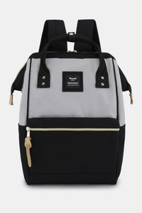 Himawari Waterproof Canvas Backpack Bag with Side Pockets 🔴🟠🟡🟢🔵🟣⚫️⚪️🟤