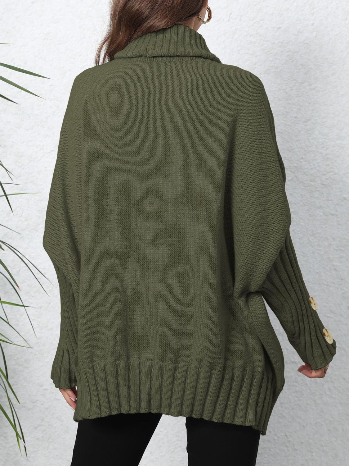 Turtleneck Long Sleeve Sweater Available in Multiple Colors