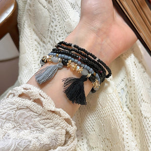 Tassel Rice Bead Bracelet {click for additional color options}