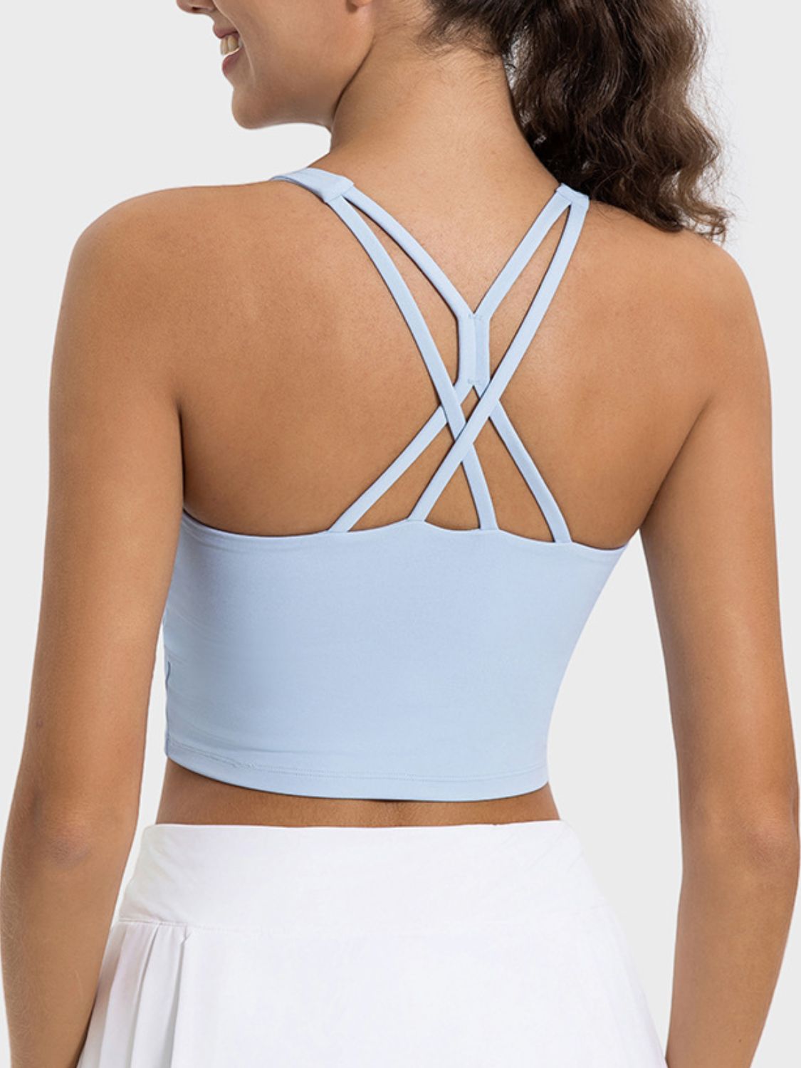 Crisscross Round Neck Active Tank [ click for additional color options ]