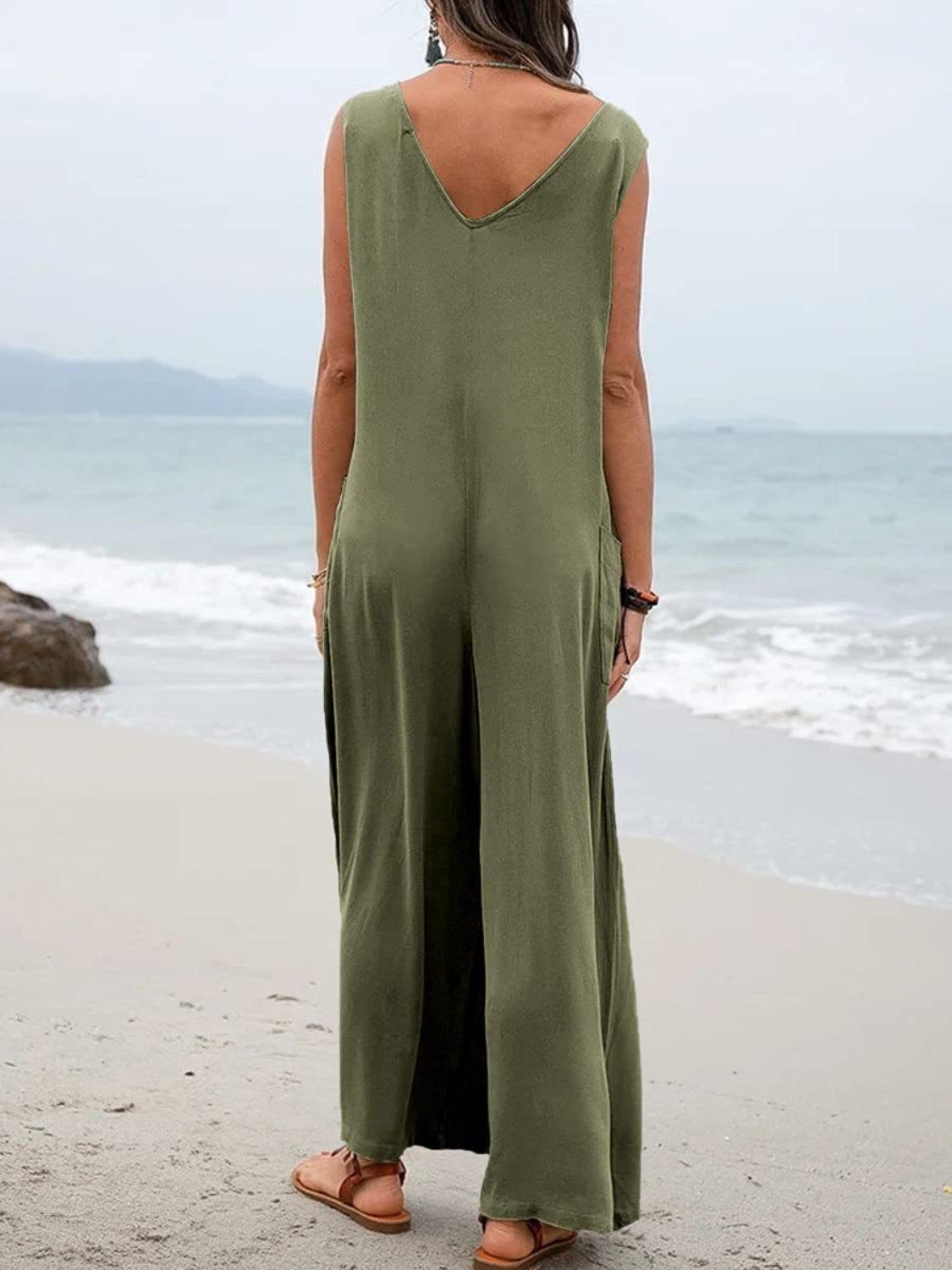 Full Size Wide Strap Jumpsuit with Pockets [ click for additional color options]