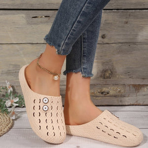 Round Toe Flat Sandals