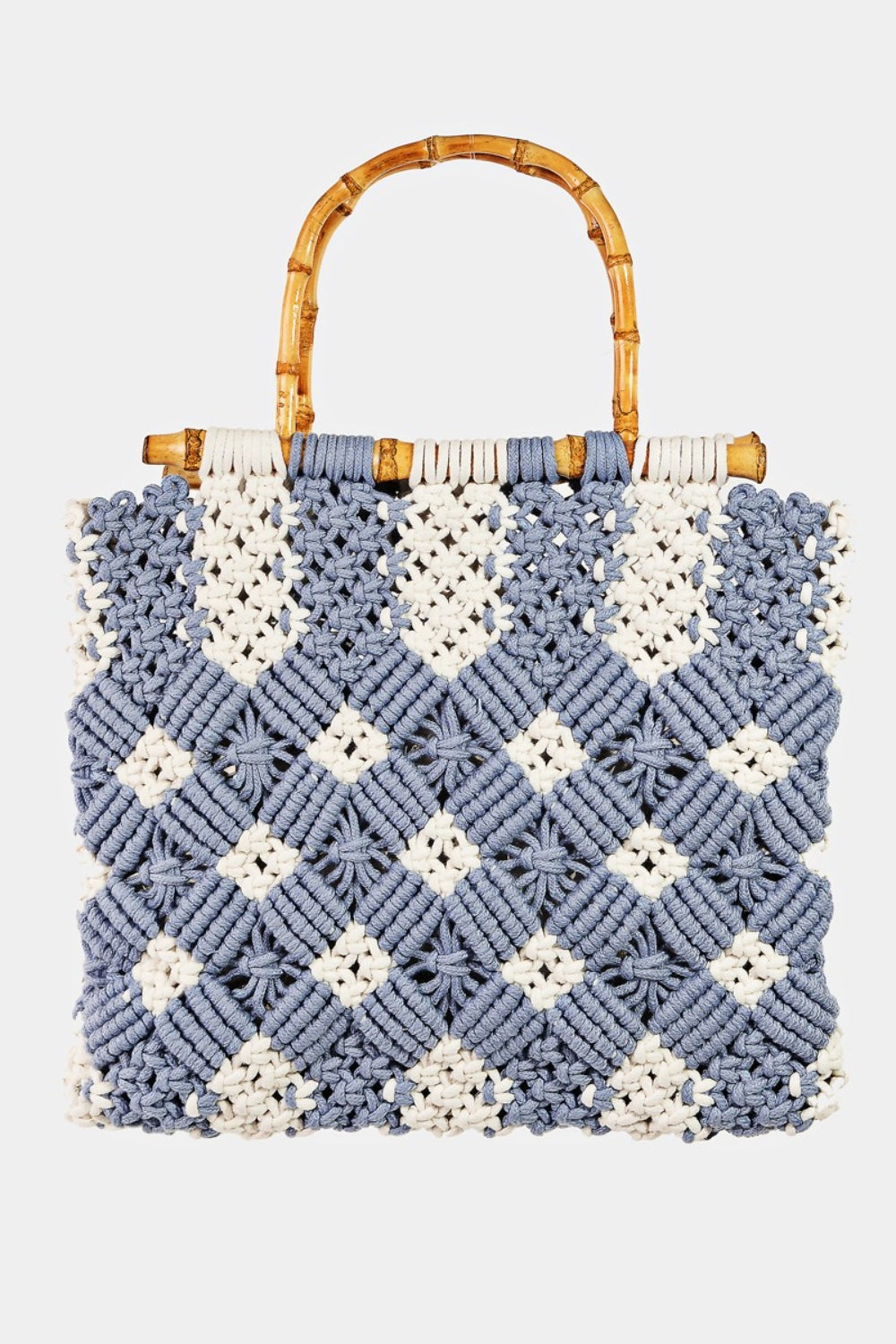 Fame Wooden Handle Braided Handbag {Click for additional Options]