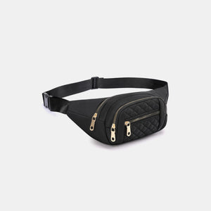 Zenana Quilted Multi Pocket Waist Belt Bag [ click for additional options ]