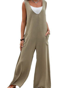 Full Size Wide Strap Jumpsuit with Pockets [ click for additional color options]