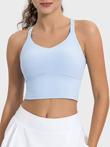 Crisscross Round Neck Active Tank [ click for additional color options ]