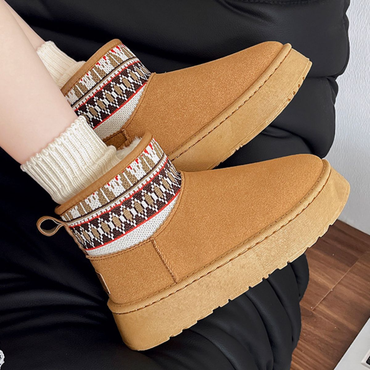 Thermal Suede Platform Boots