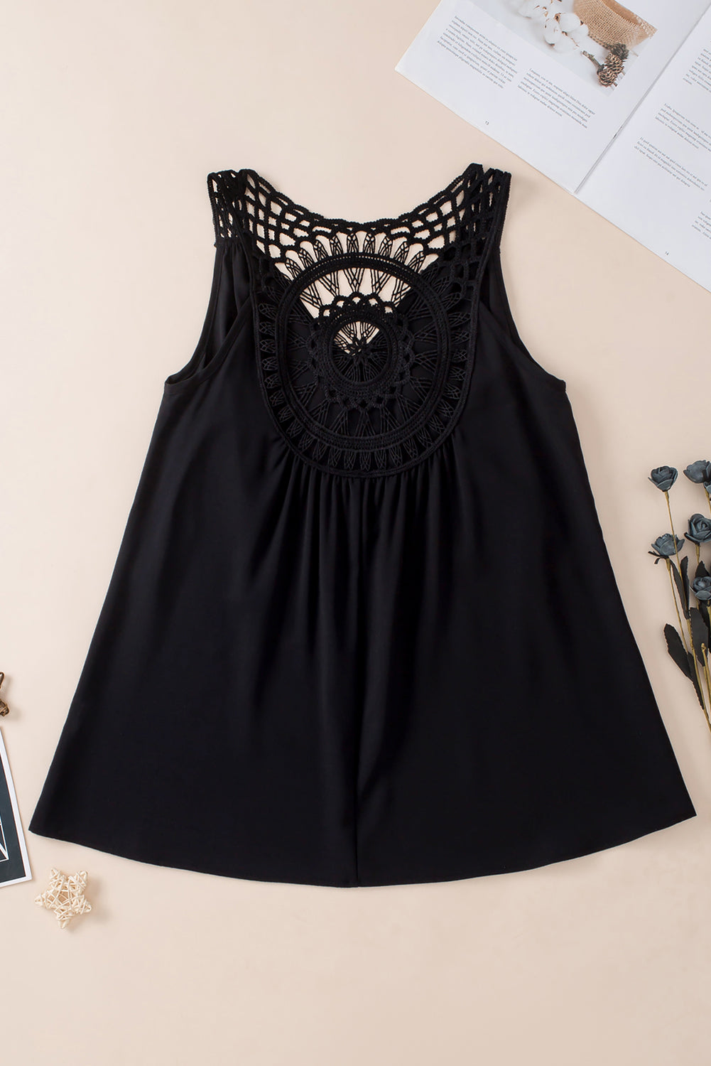 Openwork V-Neck Tank [click for more options]