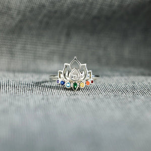 Zircon Lotus Shape Ring