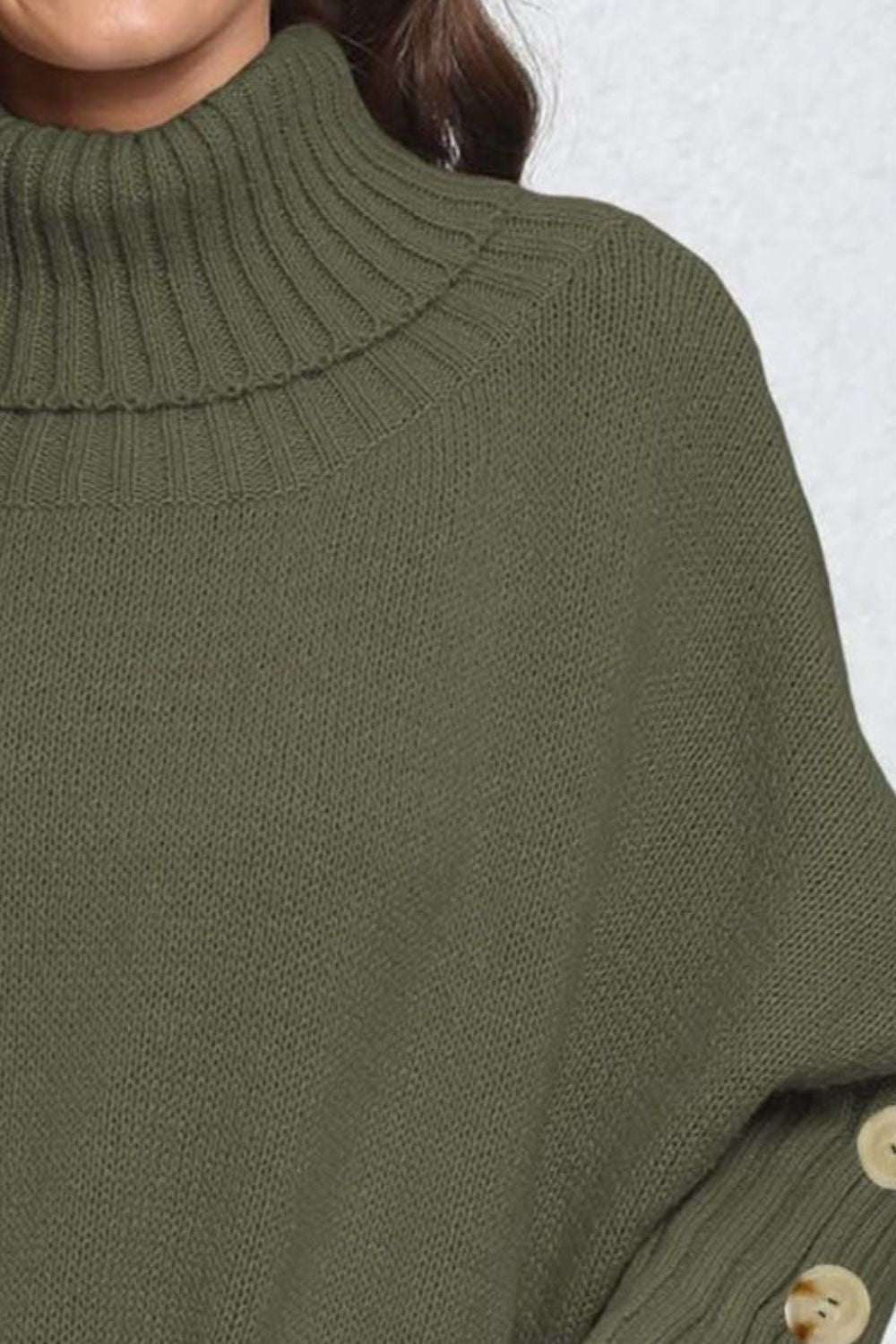 Turtleneck Long Sleeve Sweater Available in Multiple Colors