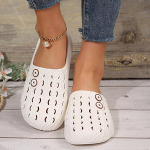 Round Toe Flat Sandals