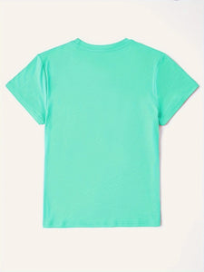 Graphic Round Neck Short Sleeve T-Shirt [click for additional color options]