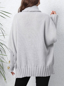 Turtleneck Long Sleeve Sweater Available in Multiple Colors