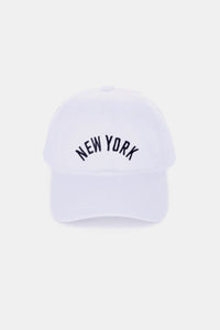 Zenana Embroidered City Baseball Cap