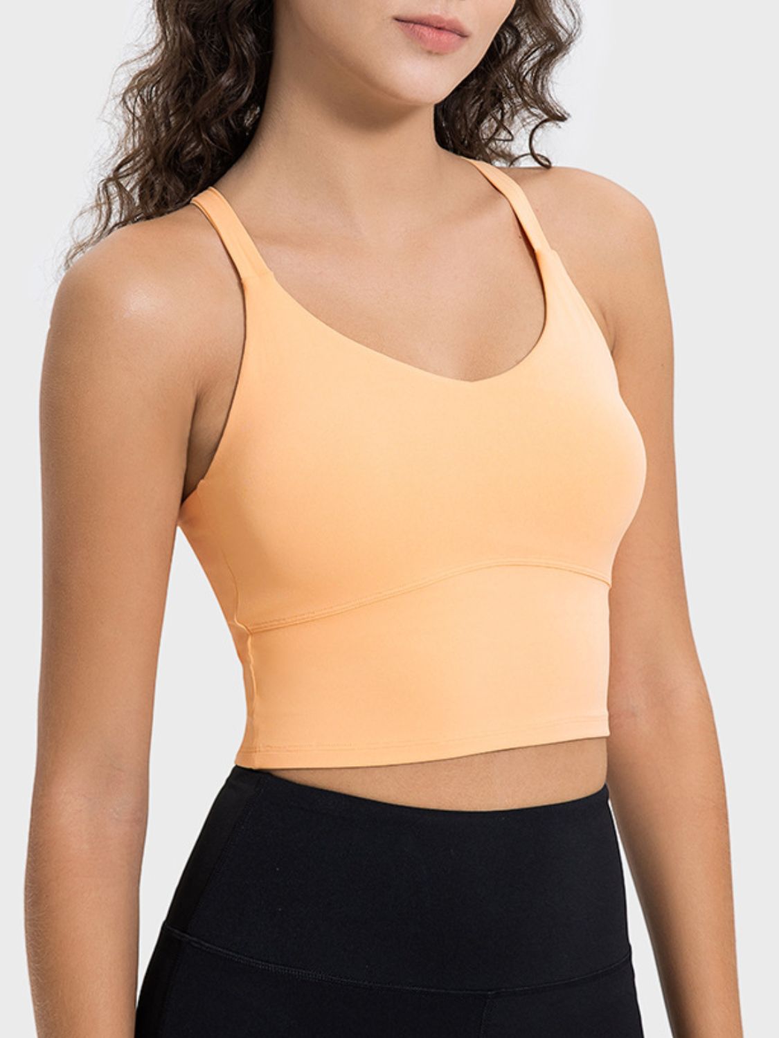 Crisscross Round Neck Active Tank [ click for additional color options ]