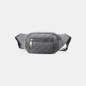 Zenana Quilted Multi Pocket Waist Belt Bag [ click for additional options ]